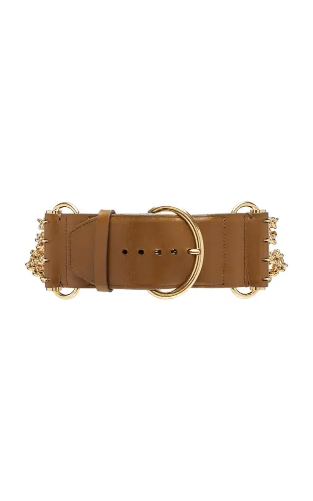 Chloé Camera Leather Chain Belt