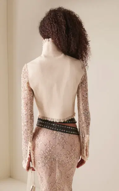 Ludovic de Saint Sernin Odile Sequined Jacket | Thumbnail 4