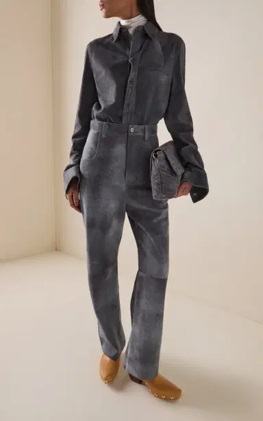Bottega Veneta Brushed Suede Shirt | Thumbnail 3