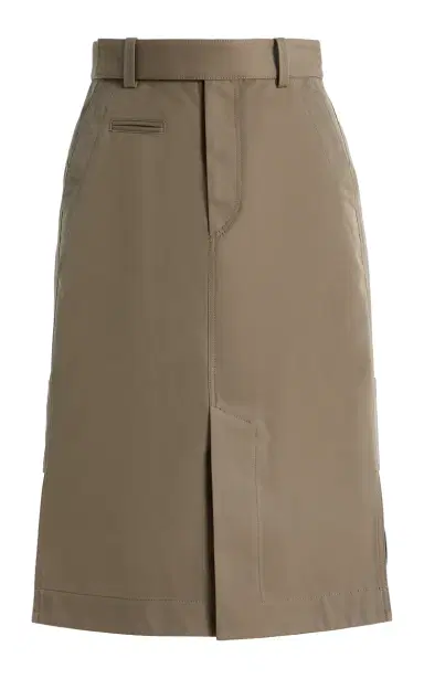 Bottega Veneta Cotton-Silk Midi Cargo Skirt | Thumbnail 6 Bottega Veneta Cotton-Silk Midi Cargo Skirt | Thumbnail 6