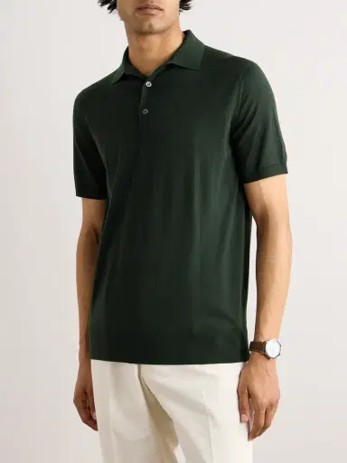 Loro Piana Wish® Wool Polo Shirt - Men | Thumbnail 3