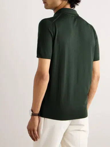 Loro Piana Wish® Wool Polo Shirt - Men | Thumbnail 4