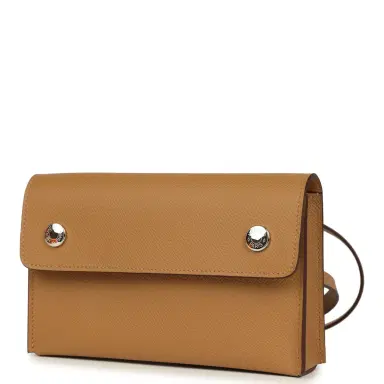 HERMÈS Hermes Hermesnap Wallet Biscuit Epsom Palladium Hardware | Thumbnail 5 HERMÈS Hermes Hermesnap Wallet Biscuit Epsom Palladium Hardware | Thumbnail 5