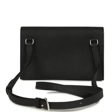 HERMÈS Hermes Hermesnap Wallet Black Epsom Lacquered Palladium Hardware | Thumbnail 4