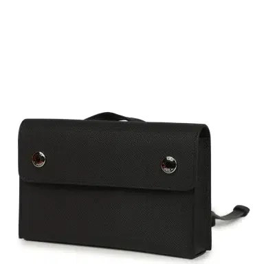 HERMÈS Hermes Hermesnap Wallet Black Epsom Lacquered Palladium Hardware | Thumbnail 5