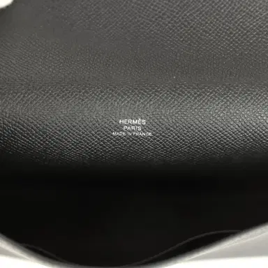 HERMÈS Hermes Hermesnap Wallet Black Epsom Lacquered Palladium Hardware | Thumbnail 8