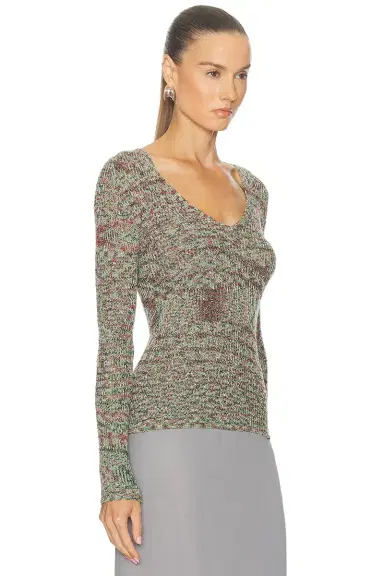 Missoni Deep V Neck Sweater | Thumbnail 2 Missoni Deep V Neck Sweater | Thumbnail 2