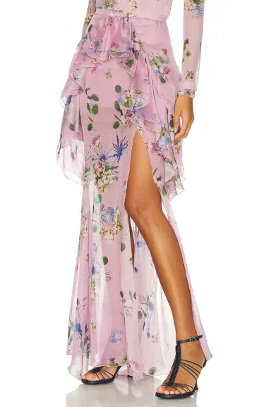 Blumarine Chiffon Sheer Skirt | Thumbnail 3