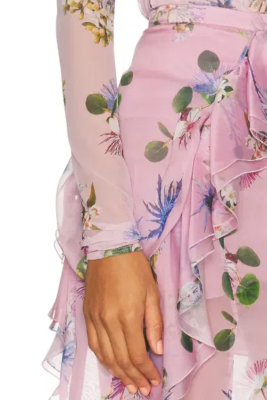 Blumarine Chiffon Sheer Skirt | Thumbnail 6