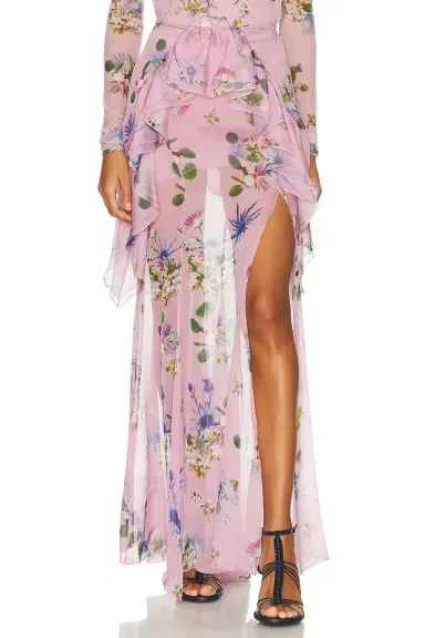 Blumarine Chiffon Sheer Skirt | Thumbnail 1