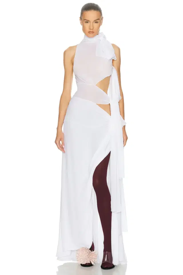 ALAIA Bow Asymmetric Dress