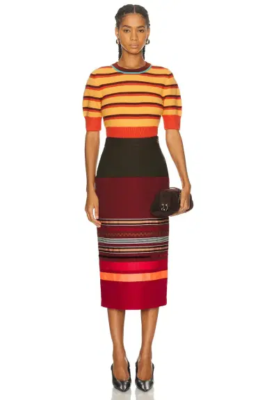 Christopher John Rogers Cropped Short Sleeve Sweater | Thumbnail 4