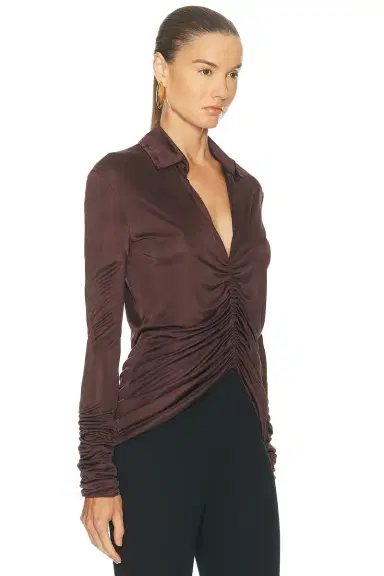 Atlein Front Ruched Shirt | Thumbnail 2