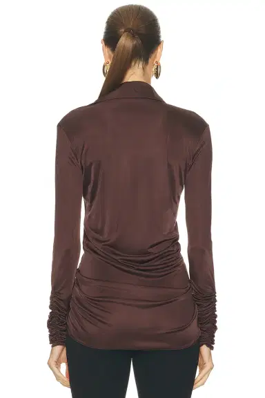 Atlein Front Ruched Shirt | Thumbnail 3