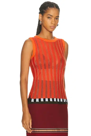 Christopher John Rogers Pleated Shell Top | Thumbnail 2 Christopher John Rogers Pleated Shell Top | Thumbnail 2