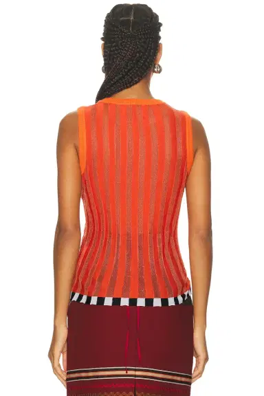 Christopher John Rogers Pleated Shell Top | Thumbnail 3 Christopher John Rogers Pleated Shell Top | Thumbnail 3