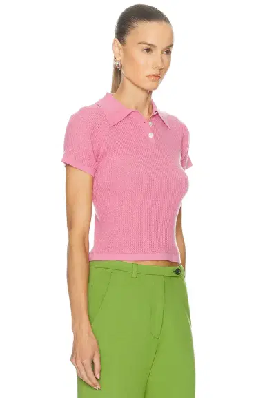 Guest In Residence Shrunken Polo Top | Thumbnail 2