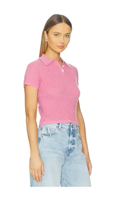 Guest In Residence Shrunken Polo Top | Thumbnail 6