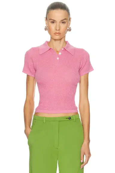 Guest In Residence Shrunken Polo Top | Thumbnail 1