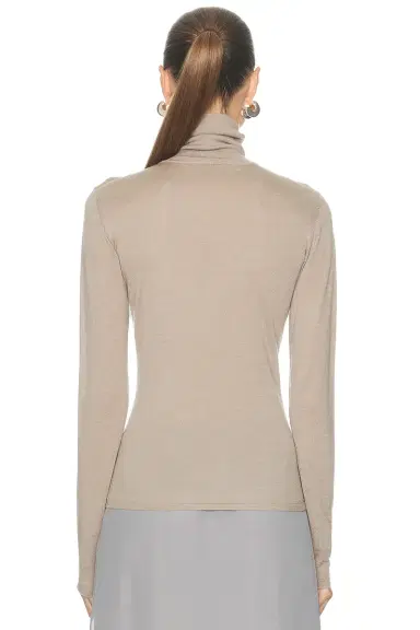 RENGGLI Cashmere Silk Fitted Turtleneck Sweater | Thumbnail 3