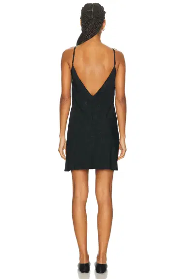 BODE Moonflower Jacquard Short Slip Dress | Thumbnail 3 BODE Moonflower Jacquard Short Slip Dress | Thumbnail 3