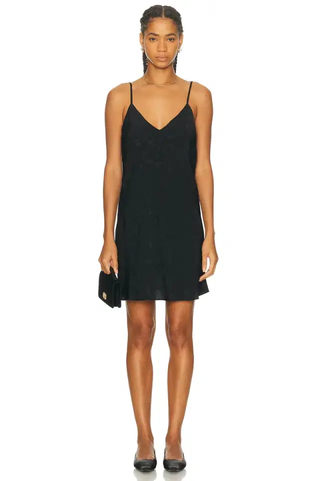 Moonflower Jacquard Short Slip Dress