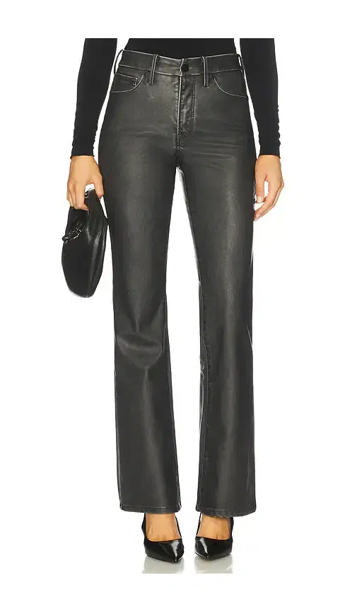 Good American Good Classic Bootcut Faux Leather Pants