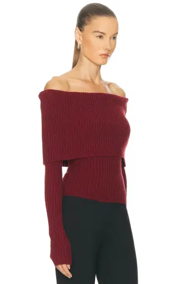 L'Academie Namir Off Shoulder Sweater | Thumbnail 4
