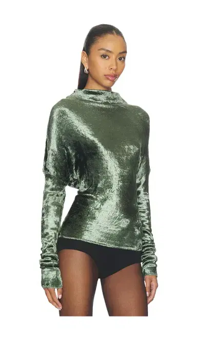 LaPointe Velvet Dolman Top | Thumbnail 2