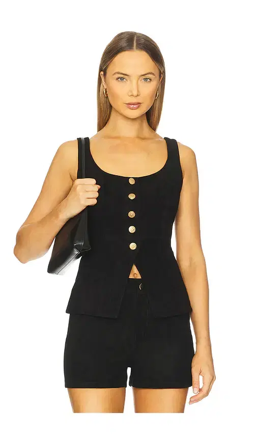 CAMI NYC Nolan Suede Corset Top