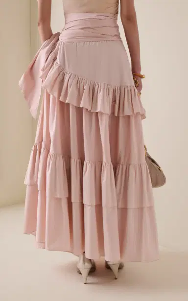 Chloé Ruffled Cotton Maxi Skirt | Thumbnail 4 Chloé Ruffled Cotton Maxi Skirt | Thumbnail 4