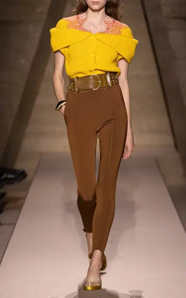 Chloé Satin-Finished Cigarette Pants | Thumbnail 2