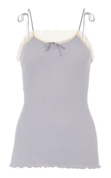 Chloé Lace-Trimmed Cotton-Blend Top | Thumbnail 1 Chloé Lace-Trimmed Cotton-Blend Top | Thumbnail 1