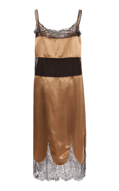 Ferragamo Lace-Trimmed Midi Dress | Thumbnail 5 Ferragamo Lace-Trimmed Midi Dress | Thumbnail 5