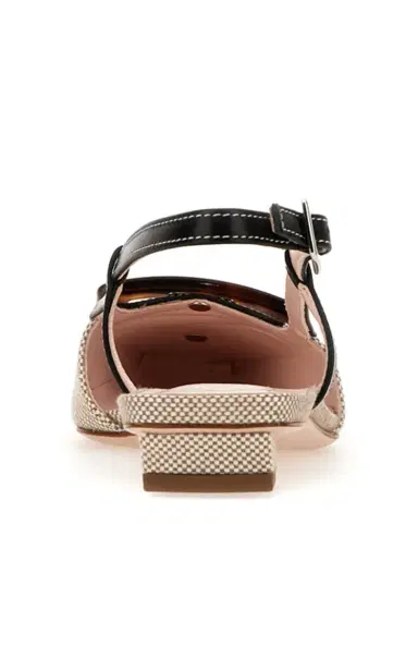Roger Vivier Belle Vivier Leather-Trim Slingback Pumps | Thumbnail 5 Roger Vivier Belle Vivier Leather-Trim Slingback Pumps | Thumbnail 5