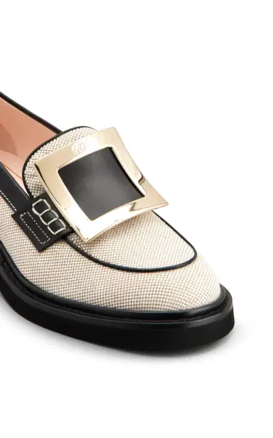 Roger Vivier Viv' Rangers Leather-Trimmed Loafers | Thumbnail 6 Roger Vivier Viv' Rangers Leather-Trimmed Loafers | Thumbnail 6