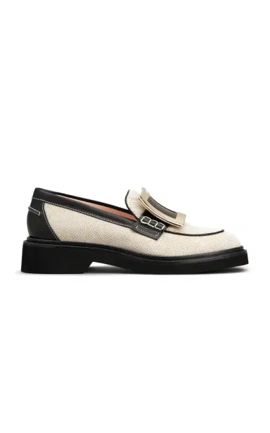 Roger Vivier Viv' Rangers Leather-Trimmed Loafers | Thumbnail 7 Roger Vivier Viv' Rangers Leather-Trimmed Loafers | Thumbnail 7