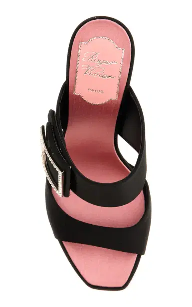 Roger Vivier Trompette Satin Mules | Thumbnail 3 Roger Vivier Trompette Satin Mules | Thumbnail 3