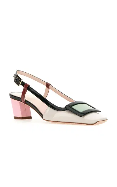 Roger Vivier Belle Vivier Leather Slingback Pumps | Thumbnail 4