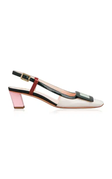 Roger Vivier Belle Vivier Leather Slingback Pumps | Thumbnail 1