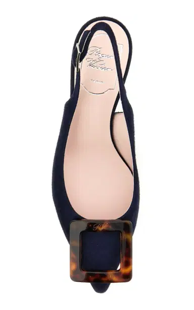 Roger Vivier Viv' In The City Suede Slingback Pumps | Thumbnail 3