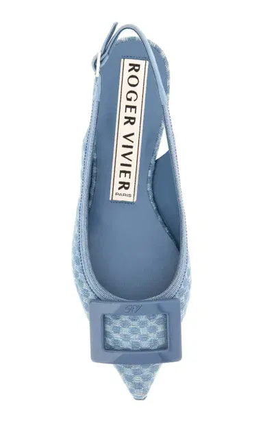 Roger Vivier Gommettine Mesh Slingback Pumps | Thumbnail 3 Roger Vivier Gommettine Mesh Slingback Pumps | Thumbnail 3