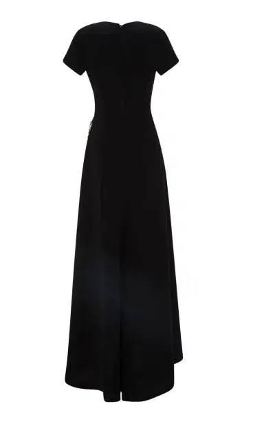Marmar Halim Brooch-Embellished Crepe Gown | Thumbnail 5 Marmar Halim Brooch-Embellished Crepe Gown | Thumbnail 5