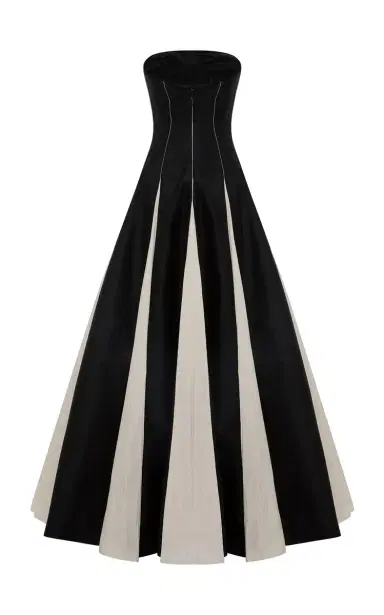 Marmar Halim Contrast-Paneled Taffeta Gown | Thumbnail 5 Marmar Halim Contrast-Paneled Taffeta Gown | Thumbnail 5
