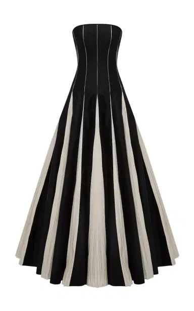 Marmar Halim Contrast-Paneled Taffeta Gown | Thumbnail 7 Marmar Halim Contrast-Paneled Taffeta Gown | Thumbnail 7