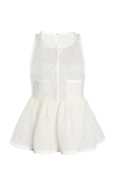 Giambattista Valli Macramé Top - Off-White | Thumbnail 1