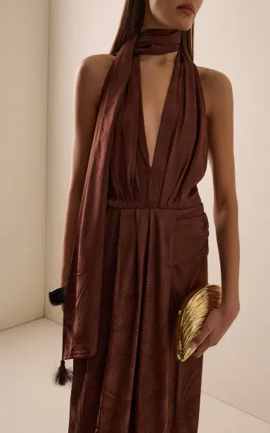 Johanna Ortiz Wildly Beautiful Satin Maxi Dress | Thumbnail 3