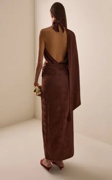 Johanna Ortiz Wildly Beautiful Satin Maxi Dress | Thumbnail 4