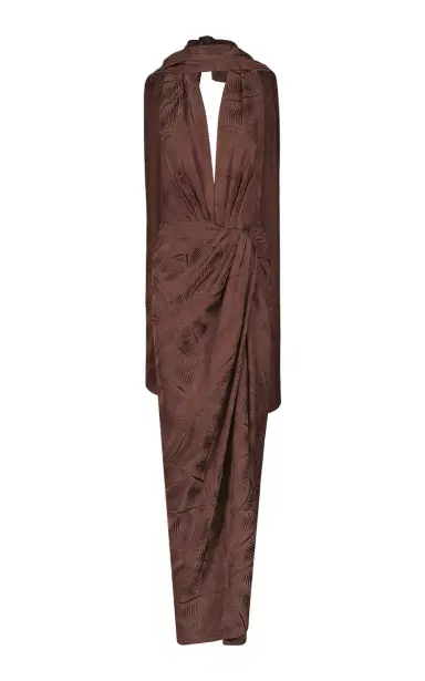 Johanna Ortiz Wildly Beautiful Satin Maxi Dress | Thumbnail 1