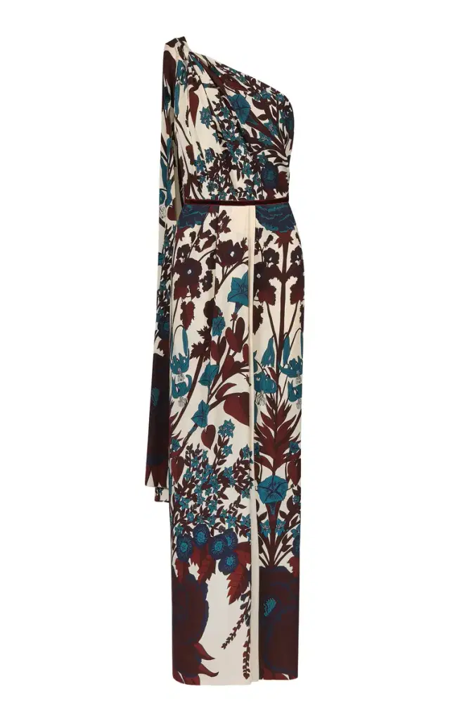 Johanna Ortiz Royal Garden Crepe Maxi Dress